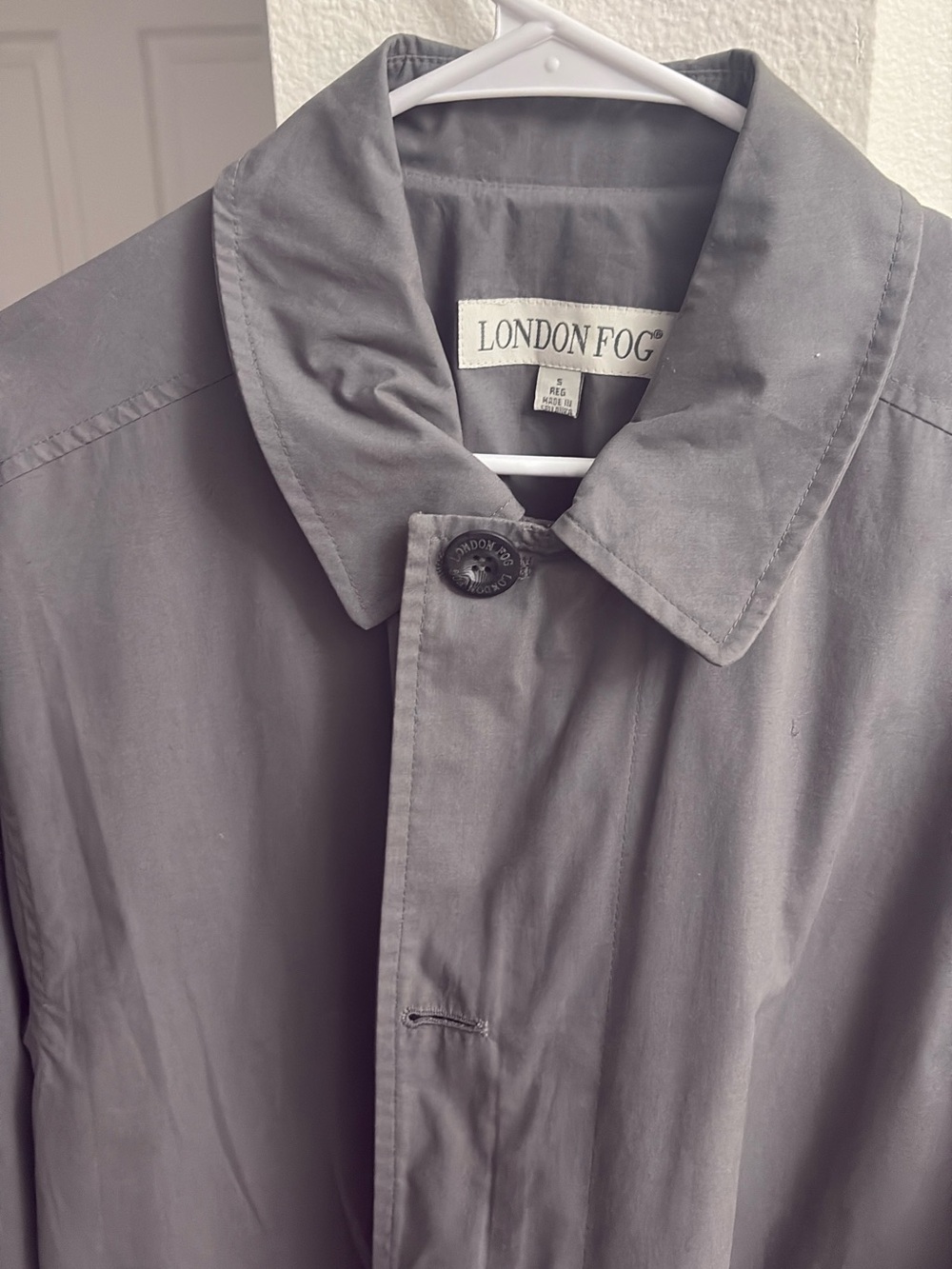 London Fog Men's Trench Coat in Gray